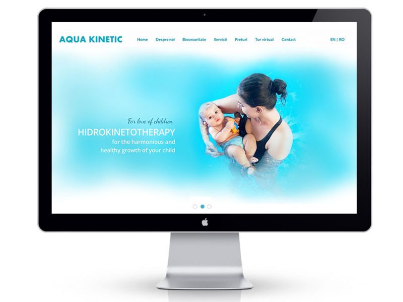 Clinica recuperare medicala Graphic Art Design web site clina recuperare medicala aqua kinetic inot