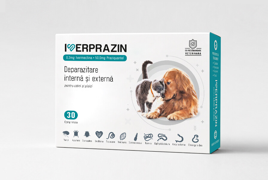 Design ambalaj medicamente pentru câini și pisici Iverprazin